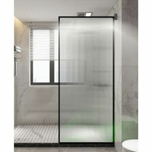 LED Sensor Fluted Glass Shower Panel
