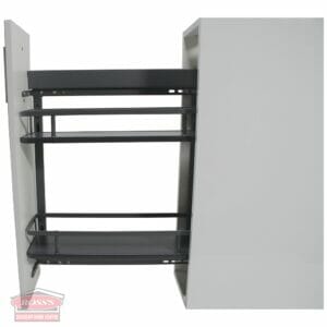 Pull Out Spice Rack 20cm Right - open side view