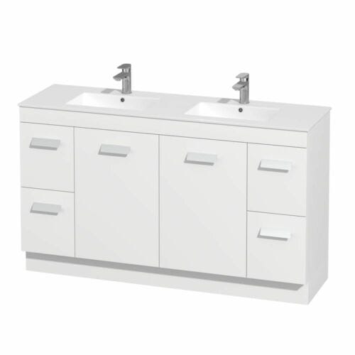 Erin PVC Vanity 150cm Double Bowl