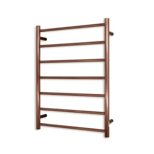 Oil Rubbed Bronze Round Heated Towel Ladder