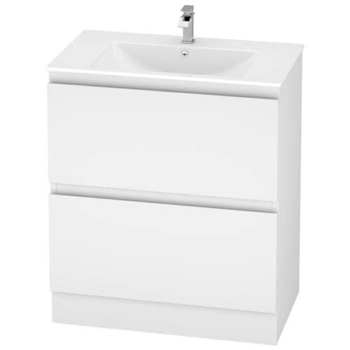 Marine Double Drawer & Kickboard 75cm PVC Vanity Unit