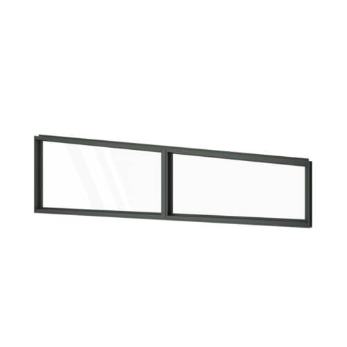 Double Panel Fixed Raked Window