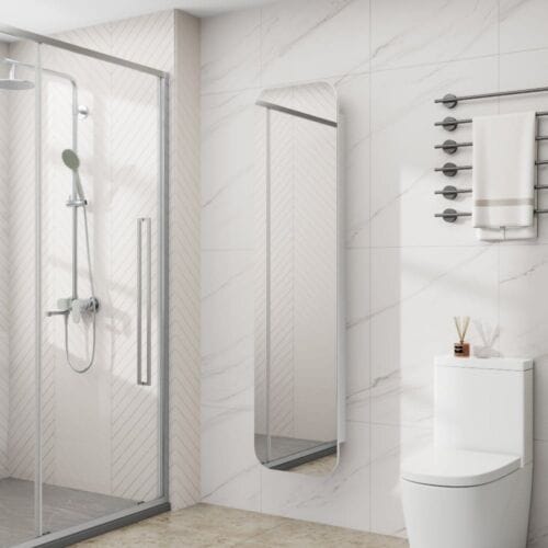 Natasha Tall Mirror Cabinet 180cm Natasha Tall Mirror Cabinet 180cm