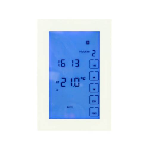 Premium WiFi Digital Underfloor Heating Thermostat - White Vertical