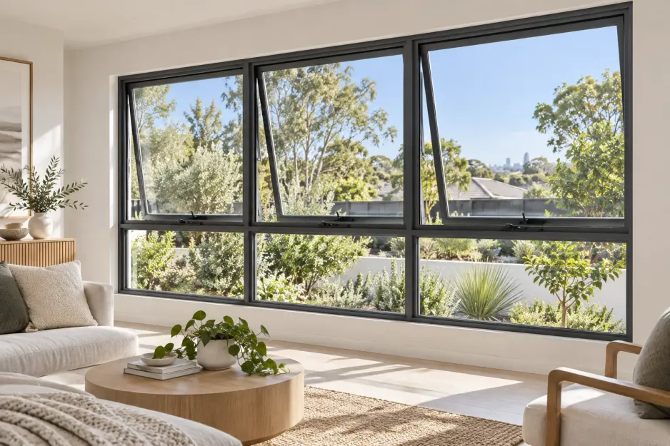 Aluminium windows bringing natural light into a contemporary Perth home