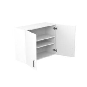 90cm Double Door Wall Cabinet with Sky Chrome Handle (Doors Open)