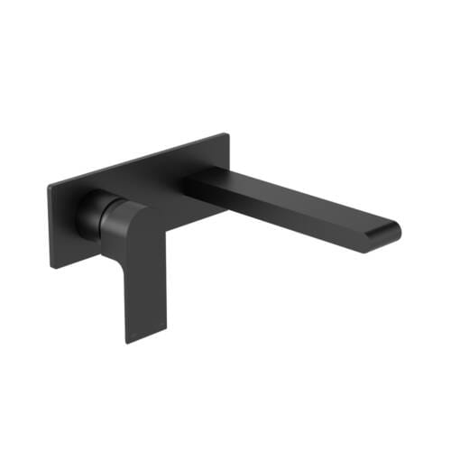 Bianca Wall Basin-Bath Mixer 230mm Matte Black