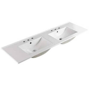 150cm Double Bowl Ceramic Vanity Top Specs