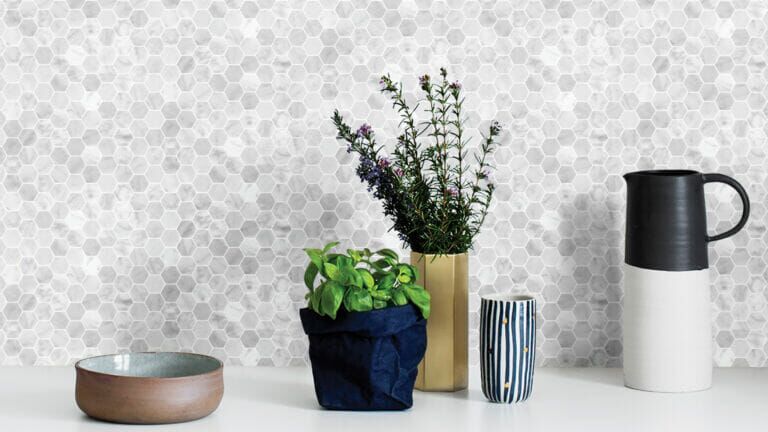 Tuscany Cararra 75mm Hexagon