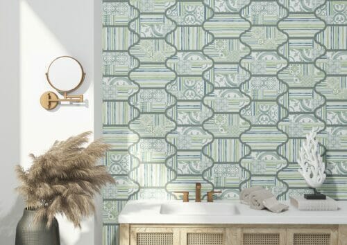 Garden Green Feature Tile