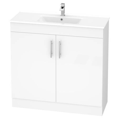 90cm PVC bathroom cabinet shallow depth