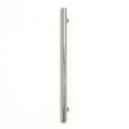 Round Chrome Vertical Heated Towel Rail