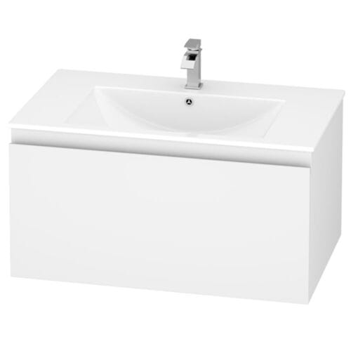 Marine Single Drawer PVC Vanity Unit 75cm