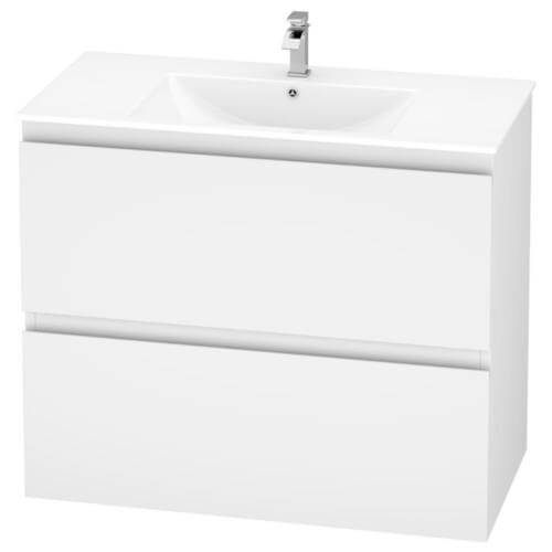 Marine Double Drawer PVC Vanity Unit 90cm Marine Double Drawer 90cm PVC Vanity Unit