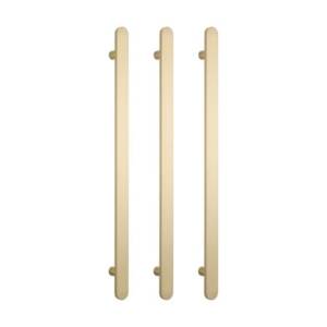 Flat Vertical Heated Towel Rail Light Gold