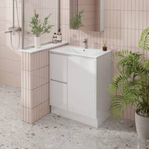 modern bathroom with Laura 75cm PVC Vanity