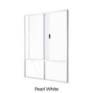Single Slider over Double Low Lite Pearl White-1 Single Slider over Double Low Lite Pearl White