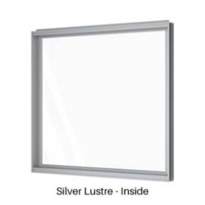 Single Fixed Panel Window Silver Lustre Inside