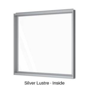 Single Fixed Panel Window Silver Lustre Inside