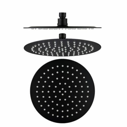Fiona Slim S/S Shower Head Black Black Fiona Slim Shower Head