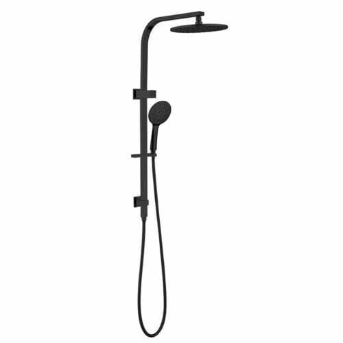 Celia/Bianca Matte Black Twin Shower Round Celia/Bianca Twin Shower Round Matte Black