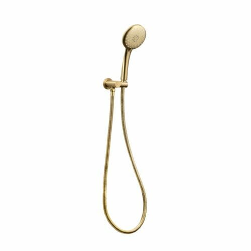 Loui Hand Shower With Wall Bracket Brushed Gold Loui Hand Shower With Wall Bracket Brushed Gold
