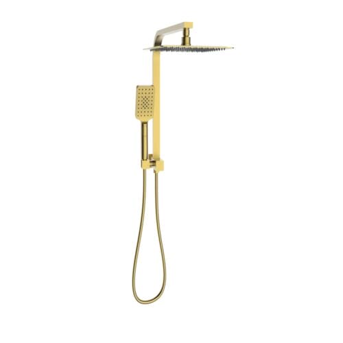Sky Twin Shower Square Brushed Gold Sky Twin Shower Square Brushed Gold