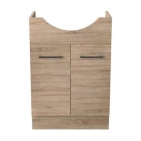 Jessica PVC Semi-Recessed 60cm R-Oak Front View