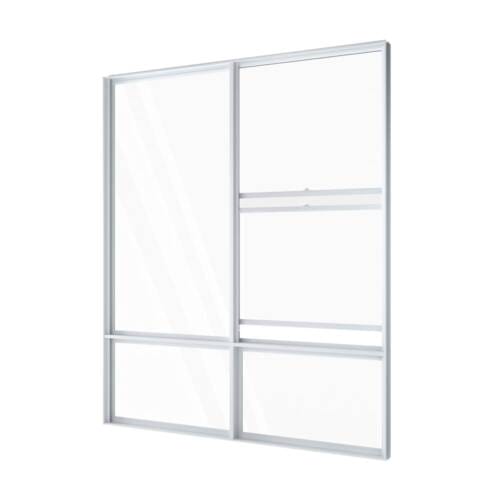 Double Hung Window with Fixed Lite Over Two Lowlites Single Double Hing with Fixed Lite over Two Lowlites
