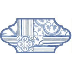 Garden Blue Feature Tile Variant 4