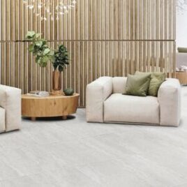 Normandy Navona tile installation in living area
