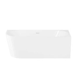 front view right hand corner back to the wall bath