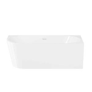 front view right hand corner back to the wall bath