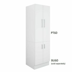 PT60-BU60WD Pantry Topper on base cabinet
