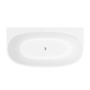 White Morocco Bath Top View
