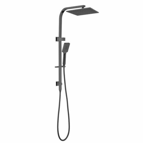 Celia/Bianca Gunmetal Twin Shower Square Celia/Bianca Twin Shower Square Gun Metal Grey