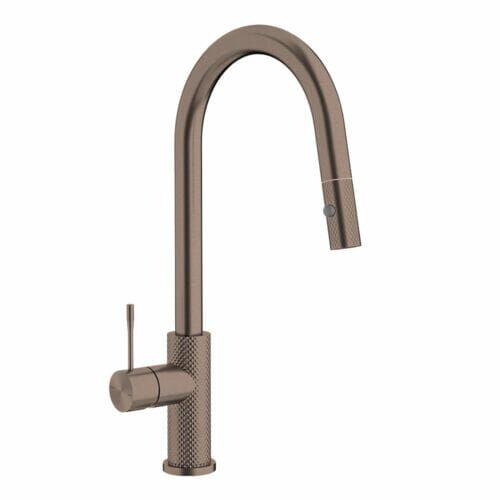 Opal Brushed Bronze Pull Out Kitchen Mixer Tap