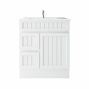 courtney_75cm_LHD_web Courtney PVC Vanity Unit 75cm - Front View