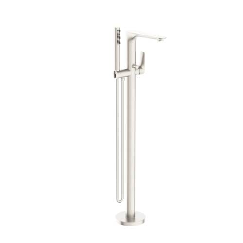 Bianca Freestanding Bath Mixer With Hand Shower Brushed Nickel Bianca Freestanding Bath Mixer With Hand Shower Brushed Nickel