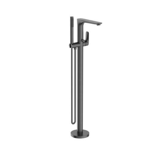 Bianca Freestanding Bath Mixer With Hand Shower Gun Metal