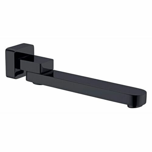 Bianca Matte Black Wall Swivel Bath Spout