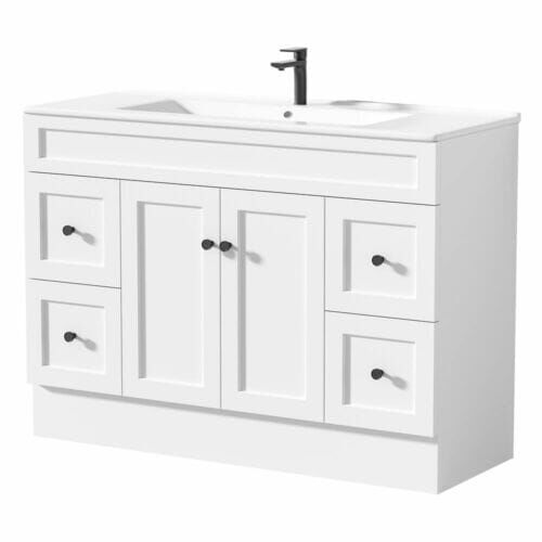 Joyce PVC Vanity Unit 120cm Joyce 120cm Vanity with kicker
