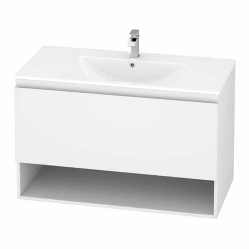 Marine Drawer & Shelf 90cm PVC Vanity Unit
