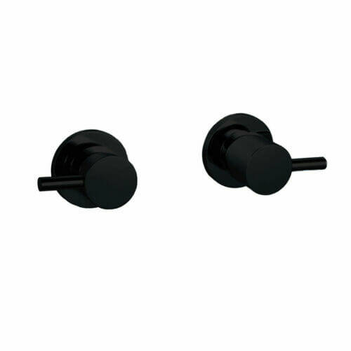 Fiona Black 1/4 Turn Wall Top Assemblies Fiona 1/4 turn wall top assembly matte black