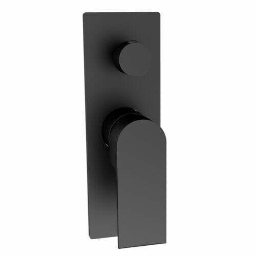 Bianca Matte Black Bath/Shower Mixer with Diverter