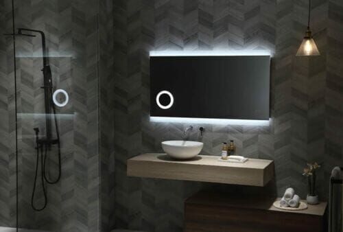 Miro LED Mirror 1200x700mm With Magnifier Miro LED Mirror 1200