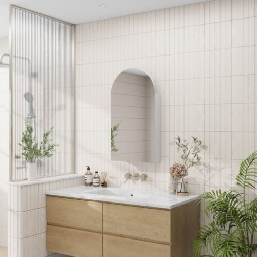 Natasha Arch Mirror Cabinet 50cm
