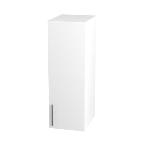 45cm Pantry Topper, Right Hand with Sky Chrome Handle (Side View)