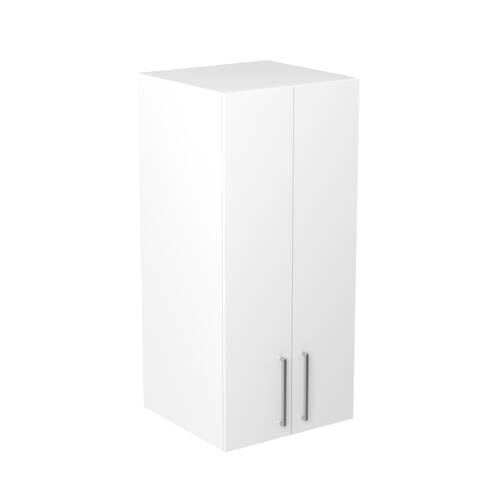 60cm Double Door Pantry Topper with Sky Chrome Handle (Side View)