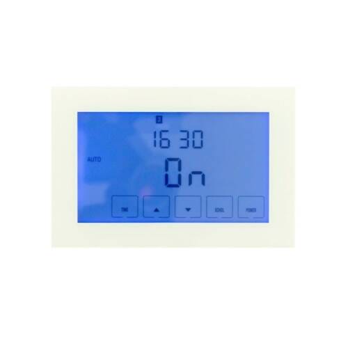 Premium Digital Countdown Timer Switch – White Horizontal Premium Look Digital Countdown Timer Switch White - Horizontal